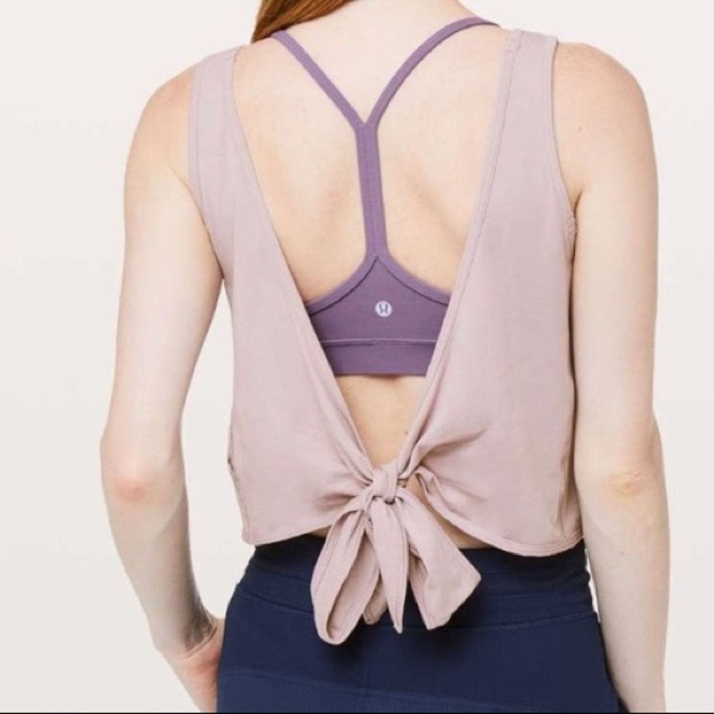 Lululemon light green wrap tank top